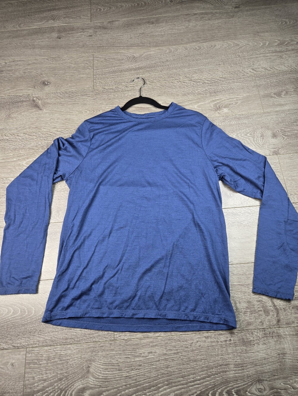 True Noth Mens Crew Neck Baselayer Shirt Medim Merino Wool Long Sleeve